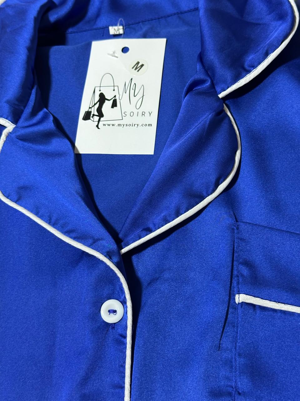 Elara (Pyjama 2 pièces en satin de soie ).