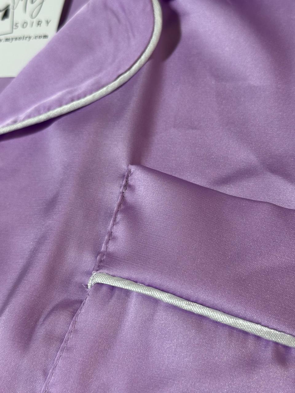 Elara (Pyjama 2 pièces en satin de soie ).